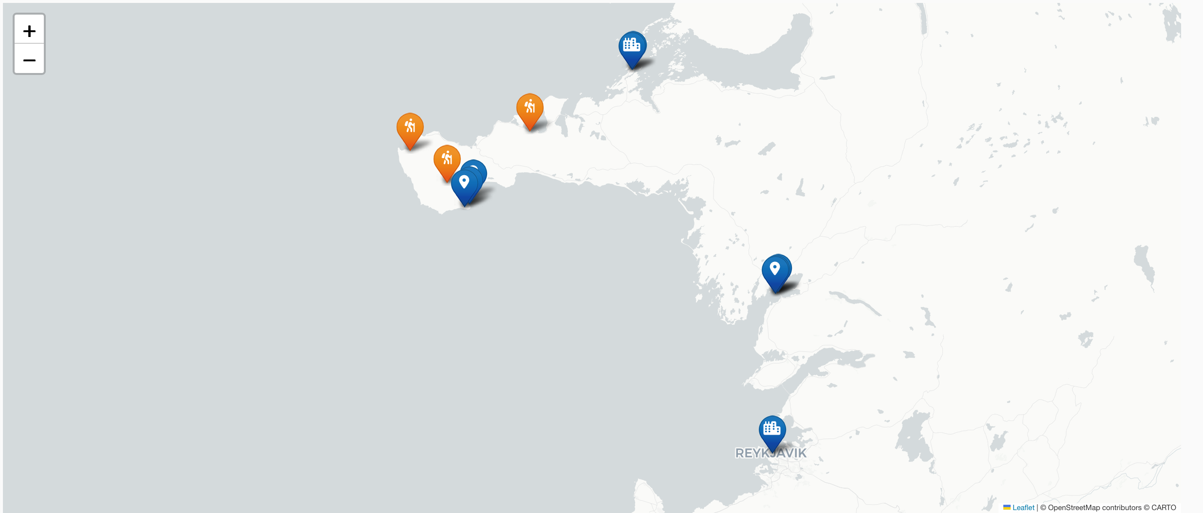 Image of Map with Placemarkers